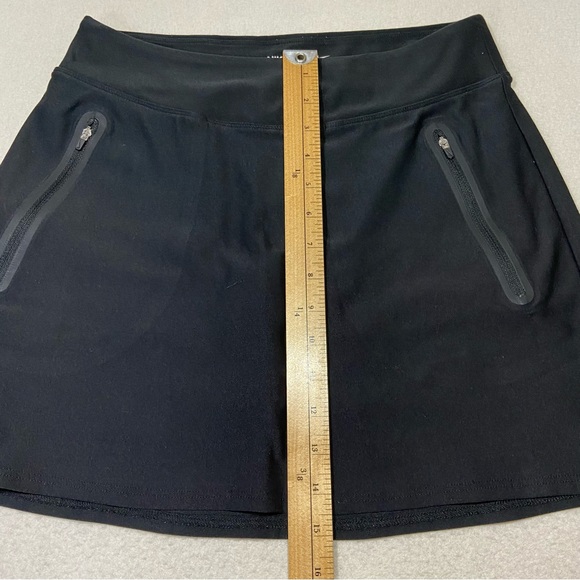 NIKE Dri-Fit No Sew Black Golf Skort Shorts Skirt Zip Pockets Women’s Size S - Picture 10 of 10